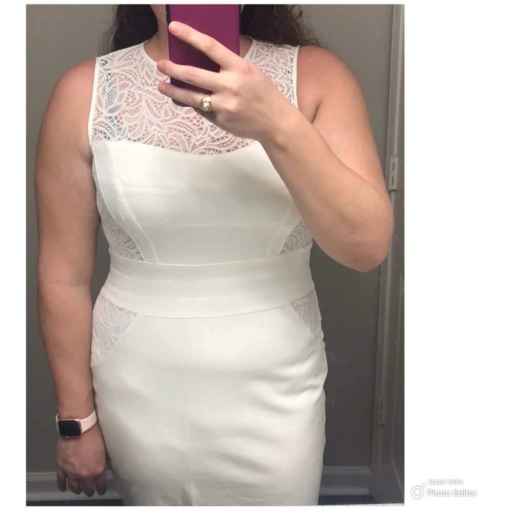 White, lace dress